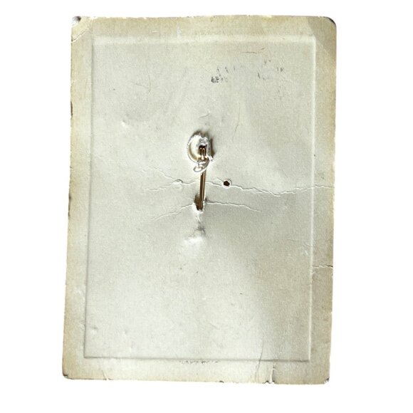 Vintage Albert Weiss Yellow & White Daisy Enamel Gold Tone Brooch Pin 3 Inches F - Picture 2 of 7